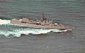 USS Brumby FF-1044 Garcia Class Frigate US Navy Ship postcard