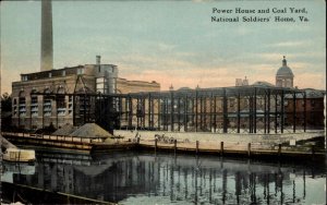 National Soldiers Home VA Power House and Coal Yard c1910 Vintage Postcard