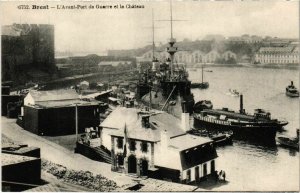 CPA Brest- Avant Port de Guerre et le Chateau FRANCE (1025596)