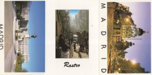 Rastro Madrid Flea Market Night Illuminations Spain 3x Postcard s