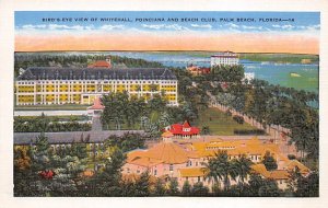 Bird's Eye View of Whitehall, Poinciana and Beach Club Palm Beach FL Postcard