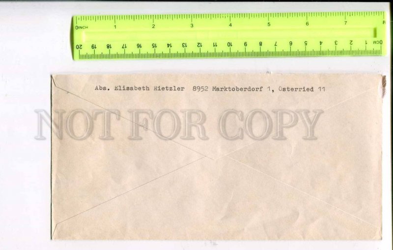 400274 GERMANY 1978 year real posted registered Kaufbeuren old COVER