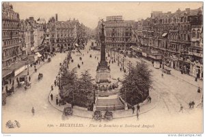 Place De Brouckere Et Boulevard Anspach, BRUXELLES, Belgium, 1900-1910s