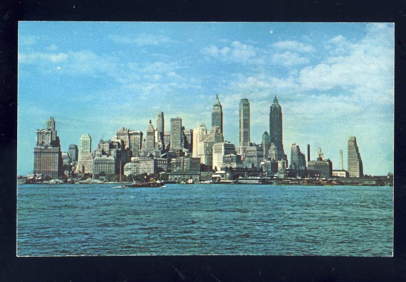 New York City, New York/NY Postcard, Skyline Of Manhattan's Financial District