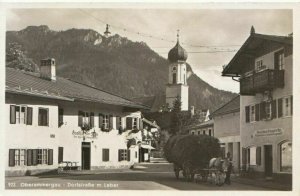 Germany Postcard - Oberammergau - Dorfstrasse m.Laber - Ref TZ6633