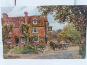 Vintage.Postcard The Crown Inn Groombridge Kent Painting by A R Quinton Vgc