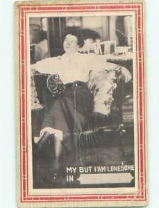 Divided-Back PRETTY WOMAN Risque Interest Postcard AA8636