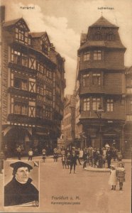 Germany Frankfurt am Main Heinerhof Lutherhaus Vintage Postcard 07.59