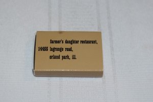 Farmer's Daughter Restaurant Orland Park IL Matchbox