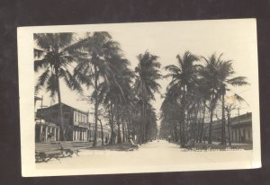 RPPC VERA CRUZ MEXICO STREET SCENE VINTAGE REAL PHOTO POSTCARD