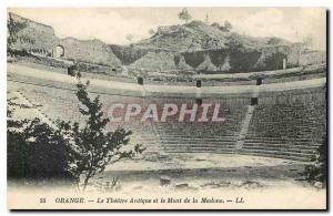 Old Postcard Orange The Antique Theater and the Mount of the Madonna