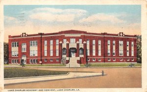 Lake Charles Louisiana Lake Charles Academy and Convent Postcard AA61866