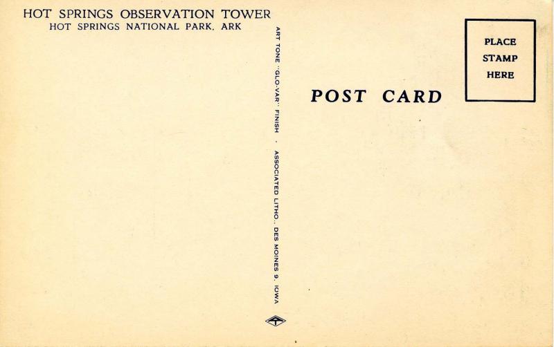 AR - Hot Springs. Aeroplane View