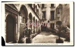 Postcard Old Orleans Home Francois 1er The colonnade and courtyard