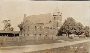 Wick Ontario Church near Markham Toronto Unused Real Photo Postcard F70