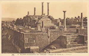Tunisia Ruines Romaines de Timgad Temple du Genie de la Colonnie