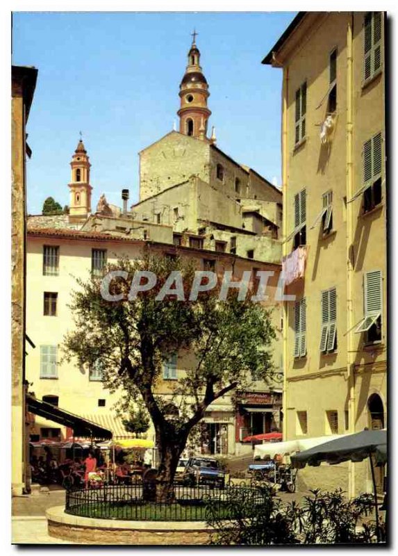 Modern Postcard Reflections of the French Riviera Menton Ms. Place Cape