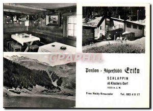 Postcard Modern Schlappin ob Klosters Pension