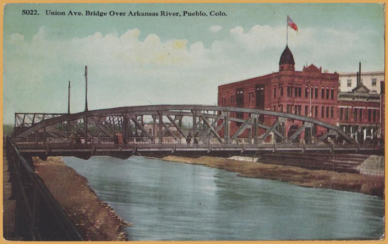 Pueblo, Colo., Union Ave, Bridge over Arkansas River