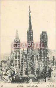 Old Postcard Rouen Cathedral