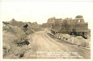 SD, South Dakota, Mount Rushmore, Cathedral Spires, Cedar Pass, Lot 3, RPPC