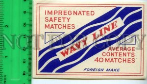 500202 WAVY LINE Foreign Make Vintage match label