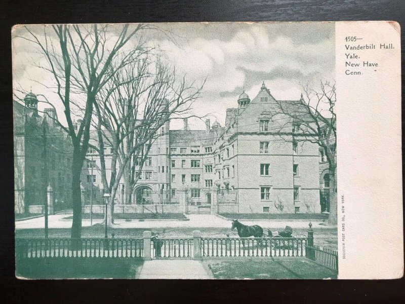 Vintage Postcard 1901-1907 Vanderbilt Hall, Yale U., New Haven, Connecticut (CT)