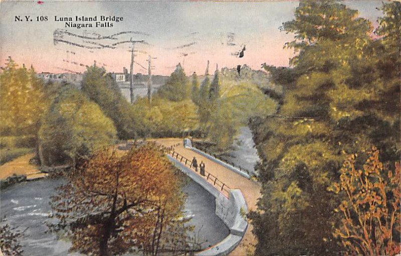 Luna Island bridge Niagara Falls Postal Used Unknown 