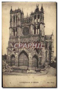 Old Postcard Cathedral D & # 39Amiens