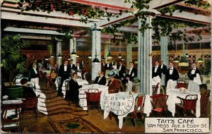 Vtg 1908 Tait's Cafe Van Ness Ave & Eddy St San Francisco California CA Postcard