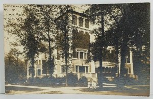 Evanston Illinois RPPC Covent M.E. Church c1925 to Cumberland Md Postcard 019