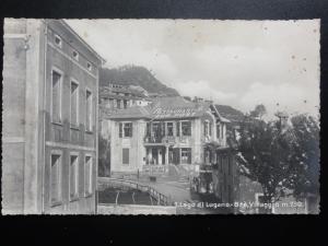 Switzerland: LAGO DI LUGANO-BRE VILLAGGIO - Old Real Photograph Postcard