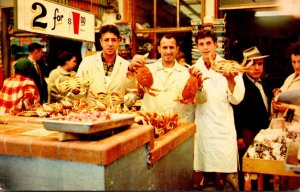 California San Francisco Fisherman's Wharf Crab Stand 1971