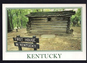 Kentucky BARBOURVILLE Replica of Kentucky's First Pioneer Home - Cont'l