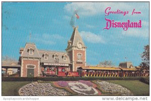 Greetings From Disneyland Santa Fe Railroad and Depot 1974