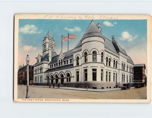 Postcard The Post Office, Worcester, Massachusetts