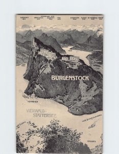 Postcard Bürgenstock Vierwaldstättersee Switzerland