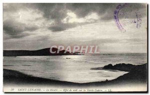 Postcard Old Saint Lunaire The Decolle Night Effect On La Garde Guerin Stamp ...