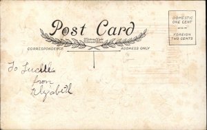 Christmas Children Playing Angel Embossed Whitney c1900s-20s Postcard