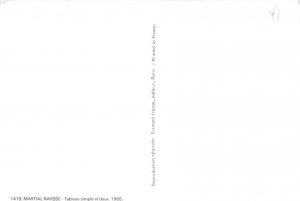 Martial Raysse, Tableau Simple Et Doux 