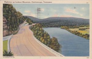 Tennessee Chattanooga Highway Up Lookout Mountain 1942 Curteich