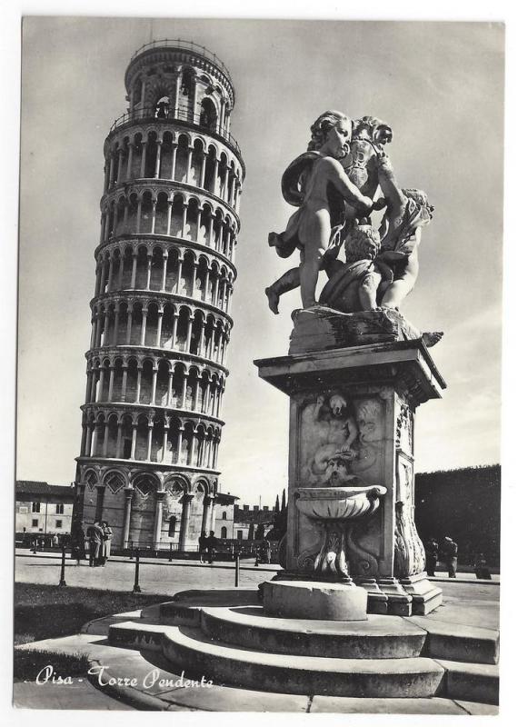 RPPC Pisa Torre Pendenta Leaning Tower Real Photo