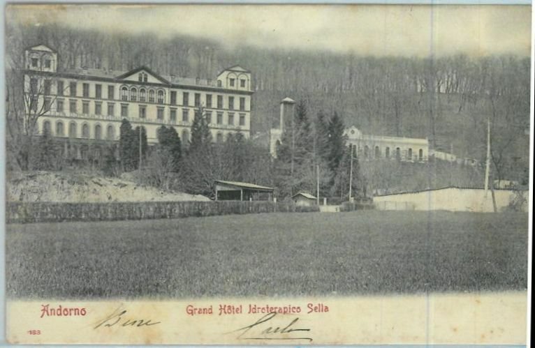 90993 - vintage postcard - NOVARA Provncia - ANDORNO Grand Hotel Sella 1904-