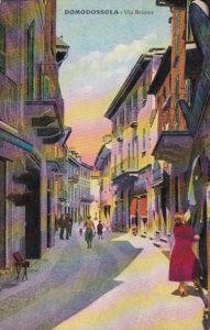 Italy Domodossola Via Briona Street Scene