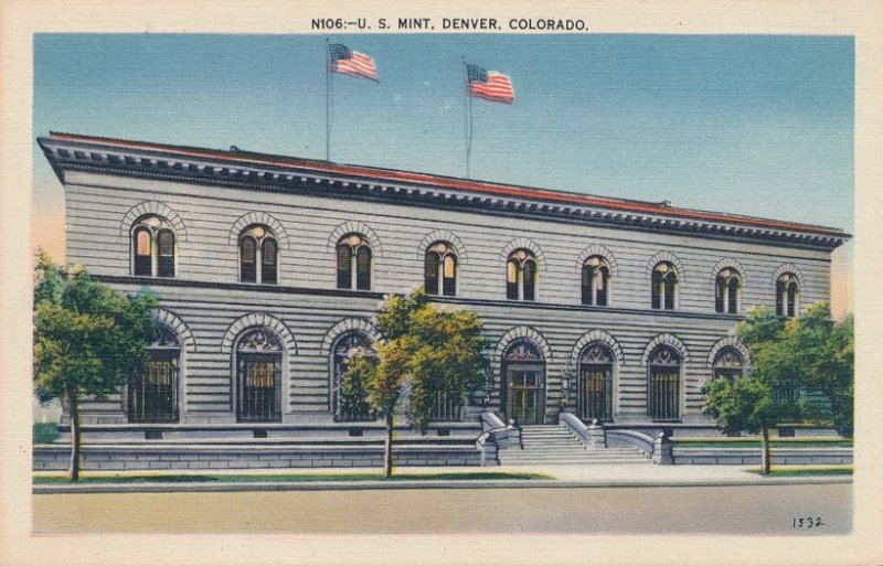 Denver CO, Colorado - United States Mint - Linen