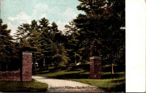 New York Binghamton View Of Ross Park Entrance 1907