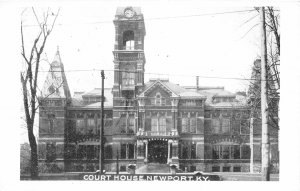 H76/ Newport Kentucky RPPC Postcard c1950s County Court House 144