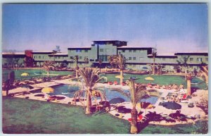 c1960s Las Vegas, Nev. Flamingo Hotel Olympic Swimming Pool Chrome NV PC A236