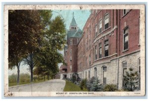 1931 Exterior View Mount St Joseph-on-the-Ohio Vintage Antique Posted Postcard 