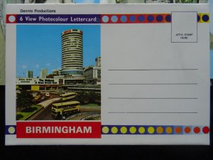 West Midlands BIRMINGHAM 6 View Lettercard c1970's Postcard by Dennis